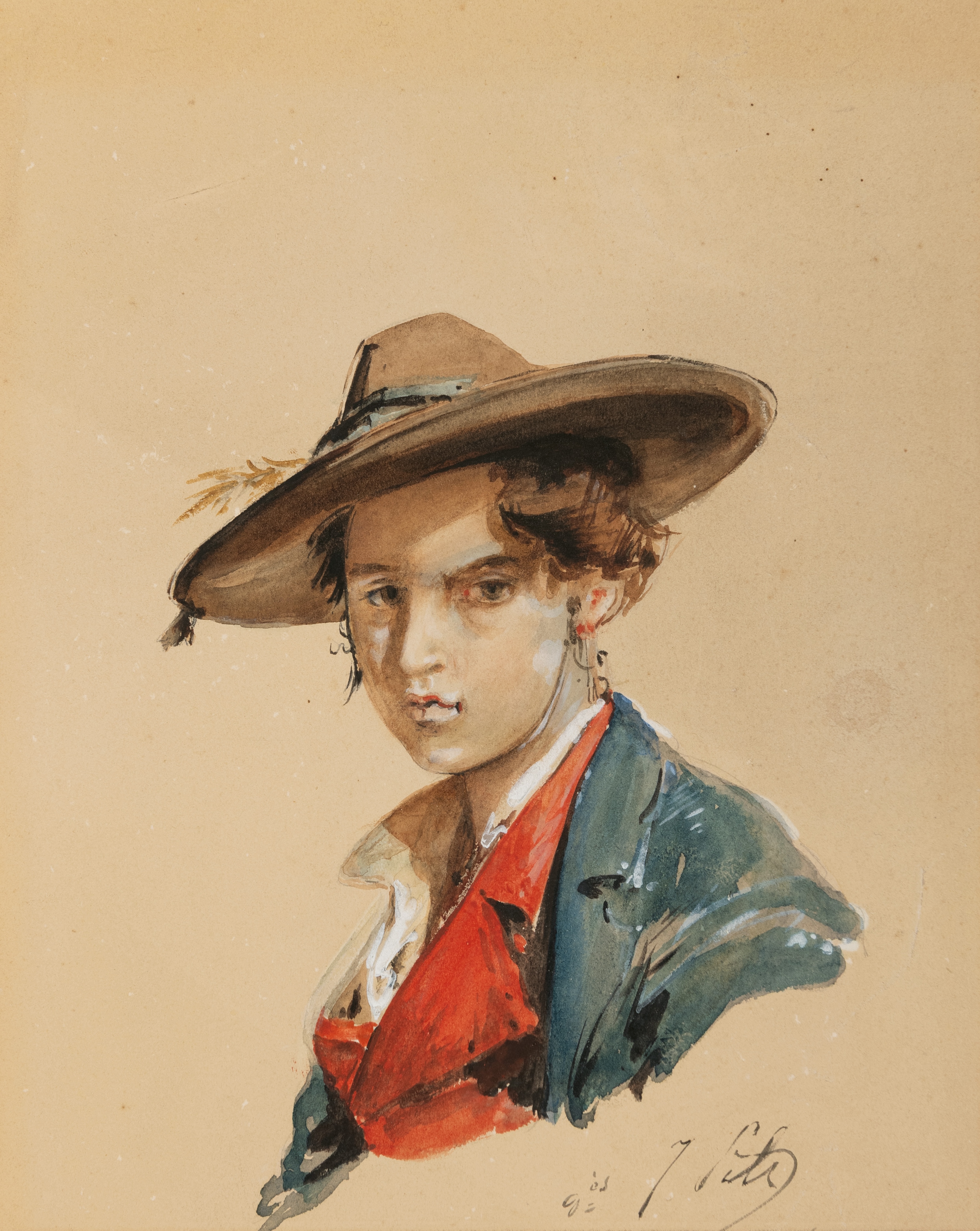 A Young Man with a Hat